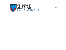 Tablet Screenshot of gilmoreforpresident.com